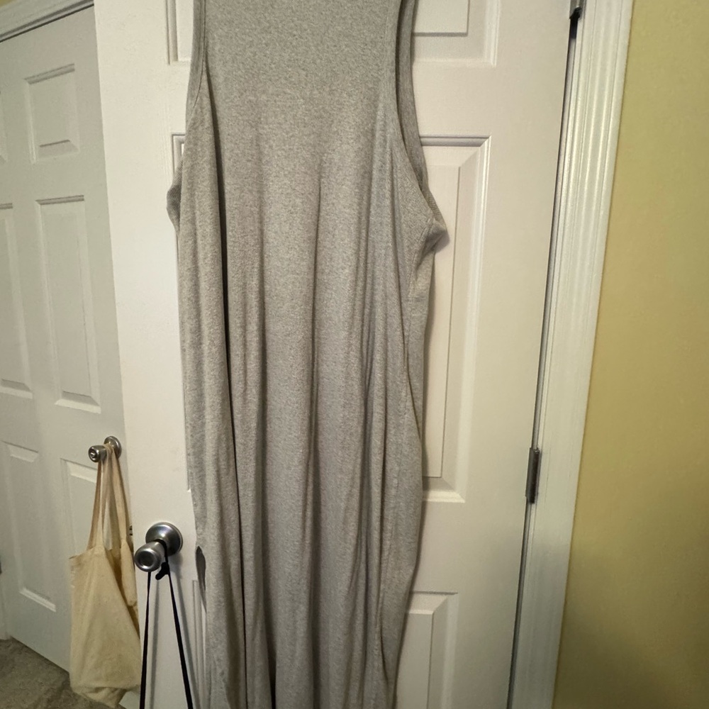 Universal Thread Light Gray Ribbed Dress - Picture 3 of 4